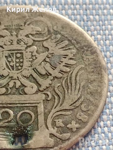 Сребърна монета 20 кройцера 1758г. Франц първи Свещена Римска империя 12235, снимка 12 - Нумизматика и бонистика - 42887110