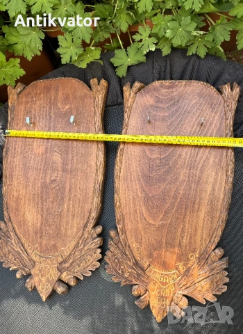 Дърворезбовани поставки за елен, снимка 7 - Декорация за дома - 54238979