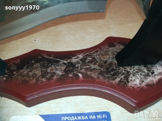 изящен нож върху поставка 30х15х10см 1411201856, снимка 9 - Колекции - 30788283