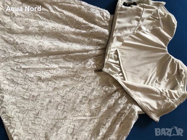 Елегантна дантелена рокля Л, снимка 8 - Рокли - 38569895