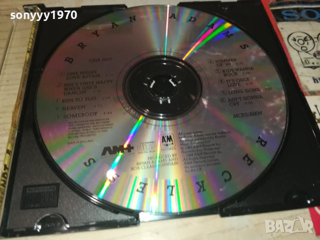 BRYAN ADAMS CD 0808251127, снимка 15 - CD дискове - 51295450