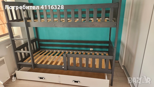 Двуетажно легло , снимка 2 - Спални и легла - 52614882