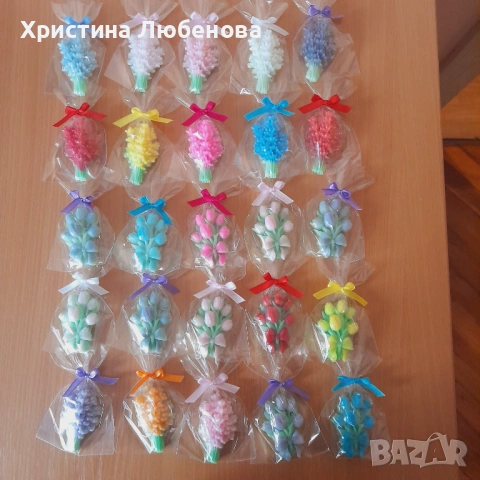 глицеринови букетчета , снимка 14 - Декорация за дома - 43901427