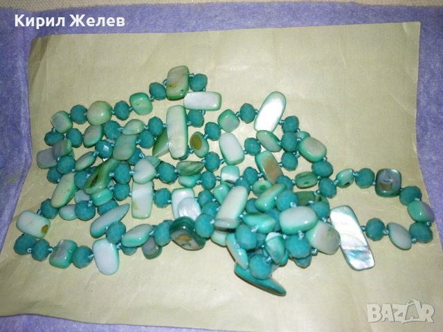 ЕКЗОТИЧНО СЕДЕФЕНО АРТ КОЛИЕ СКЪПОЦЕНЕН ГЕРДАН ОГЪРЛИЦА КРАЛСКИ СЕДЕФ 34736, снимка 3 - Колиета, медальони, синджири - 39202068