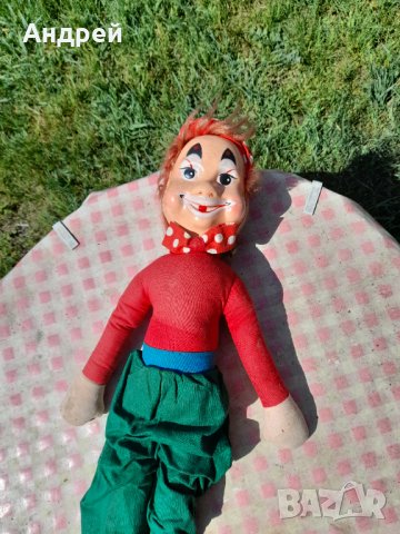 Стара кукла,клоун #10, снимка 2 - Антикварни и старинни предмети - 36768906