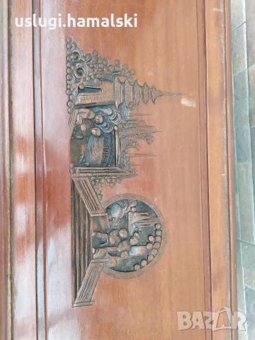 Старинна азиатска маса с дърворезба, снимка 7 - Антикварни и старинни предмети - 54125790