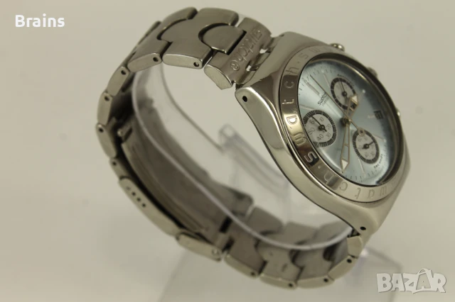 SWATCH IRONY CHRONOGRAPH Швейцарски Кварцов Хронограф, снимка 6 - Мъжки - 50805597