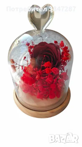 Роза в стъкленица подходяща за всяка дама, снимка 3 - Изкуствени цветя - 48581992