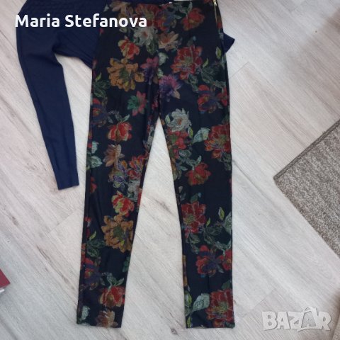 Клин панталон в цветен десен, снимка 3 - Панталони - 35643362