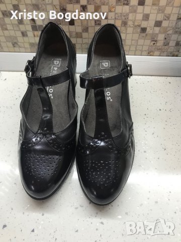 Дамски летни обувки със ток ,,PITILLOS” номер 38, снимка 1 - Дамски обувки на ток - 29812801