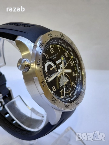 Hamilton Aviation Worldtimer Chrono H767140, снимка 6 - Мъжки - 52405665