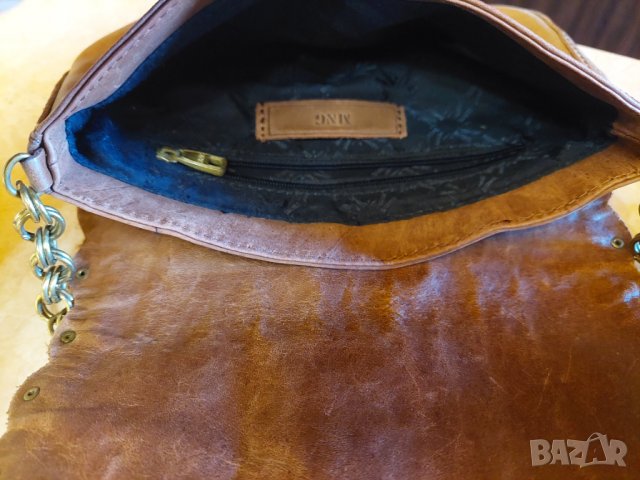 Дамска кафява чанта Mango, снимка 5 - Чанти - 38113293