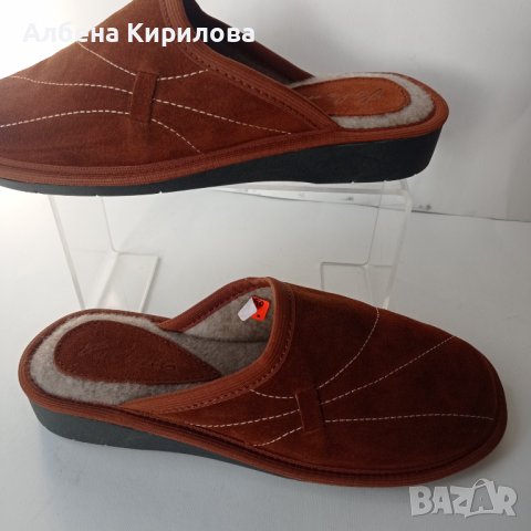 БГ естествени 39 н-р пантофи, кафяви