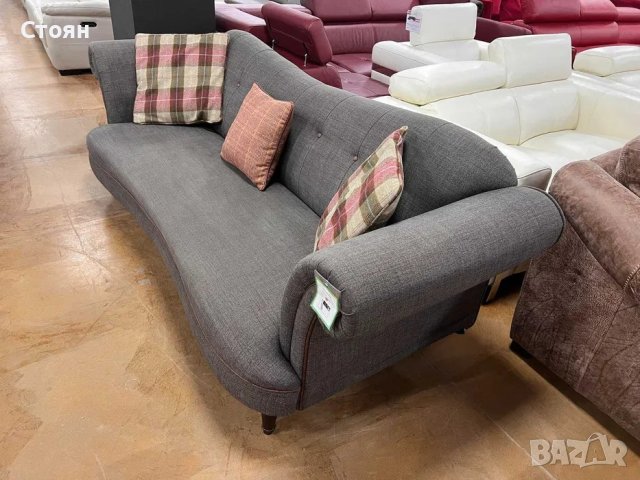 ПРОМОЦИЯ!!! Кафяво-зелен диван от плат четворка с възглавнички, снимка 7 - Дивани и мека мебел - 40780990