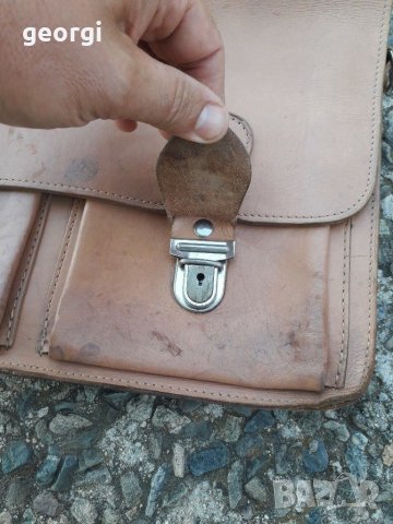 Ретро кожена чанта от естествена кожа , снимка 5 - Други стоки за дома - 30008740