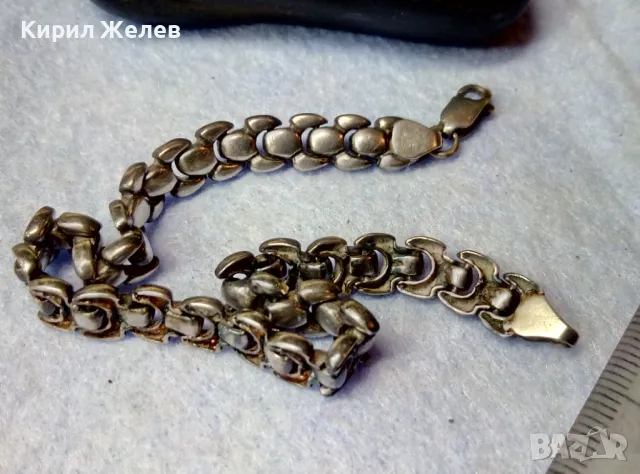 Стара СРЕБЪРНА ГРИВНА СРЕБРО ВИСОКА ПРОБА ЗДРАВА РЯДКА РЕТРО ПЛЕТКА РЪЧНА МАЙСТОРСКА ИЗРАБОТКА 20285, снимка 10 - Антикварни и старинни предмети - 49273238