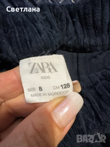 Панталон 128 см Зара Zara, снимка 2 - Детски панталони и дънки - 51945461