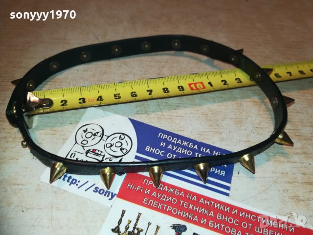 кожен нашииник с златни шипове-внос франция, снимка 9 - Колекции - 30315351