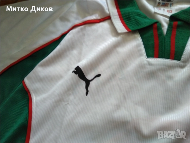 България футболна тениска маркова на Пума 1996г.официална евро 1996г размер Л и М, снимка 3 - Футбол - 51552918