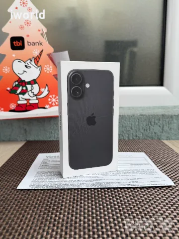 НЕРАЗПЕЧАТАН⚠️ 36МЕС ГАРАНЦИЯ❗️ iPhone 16 Black ❗️ Лизинг от 63лв/м 128GB , снимка 1 - Apple iPhone - 48665217