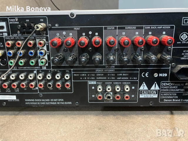 Denon AVR 1908, снимка 11 - Ресийвъри, усилватели, смесителни пултове - 52435010