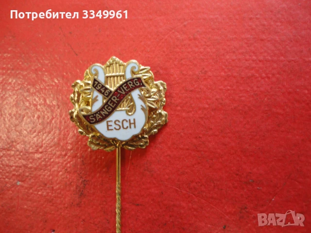 Знак значка с емайл TV ESCH 1893, снимка 6 - Колекции - 51367786