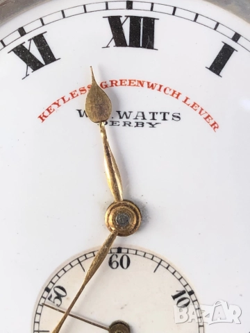 Джобен часовник сребро, снимка 2 - Джобни - 52533703