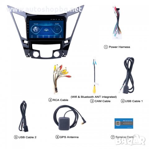 HYUNDAI SONATA 8 - 2010-2015 - 9´´ НАВИГАЦИЯ ANDROID, снимка 3 - Аксесоари и консумативи - 33758416