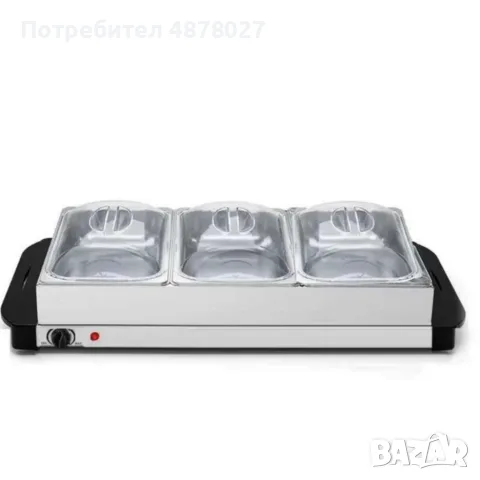Електрически нагревател за бюфет 2 в 1 - винаги топла храна, снимка 4 - Кутии за храна - 55930431