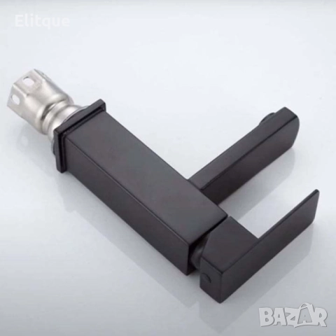 Смесител за мивка неръждаема стомана, керамичен патрон, едноръкохватков,  черен, снимка 2 - Други стоки за дома - 52854055