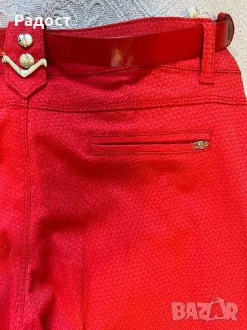 Дамски червен панталон , снимка 4 - Панталони - 51205867