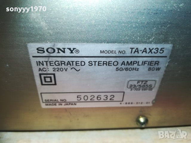 sony stereo amplifier-made in japan & 2002211021, снимка 7 - Ресийвъри, усилватели, смесителни пултове - 31884426