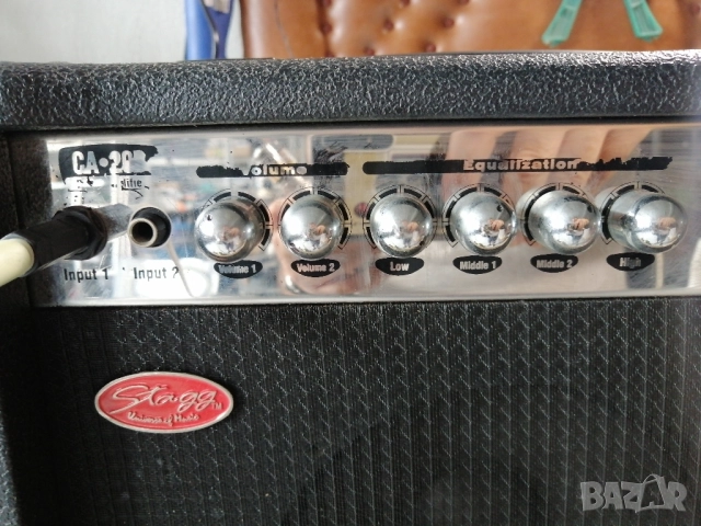 Мобилна колона за китара/ микрофон STAGG CA-20B 20W, снимка 5 - Тонколони - 51687353
