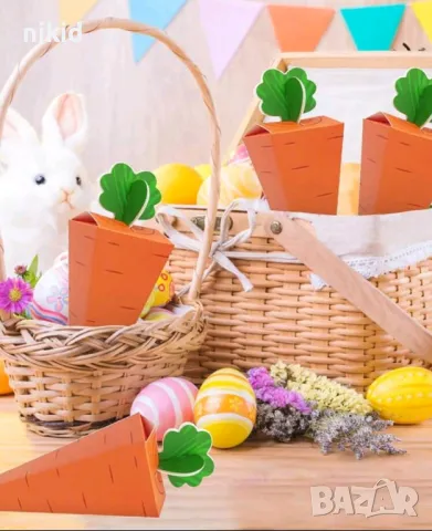 морков кортонена кутия кутии кутийки за лакомства подарък парти Великден, снимка 2 - Кутии за храна - 49442440
