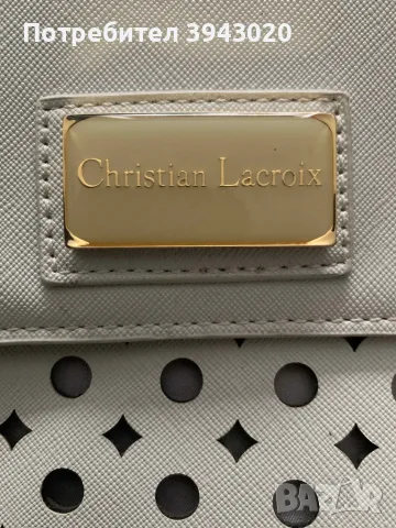 бяла дамска чанта Christian Lacroix, снимка 2 - Чанти - 56468107