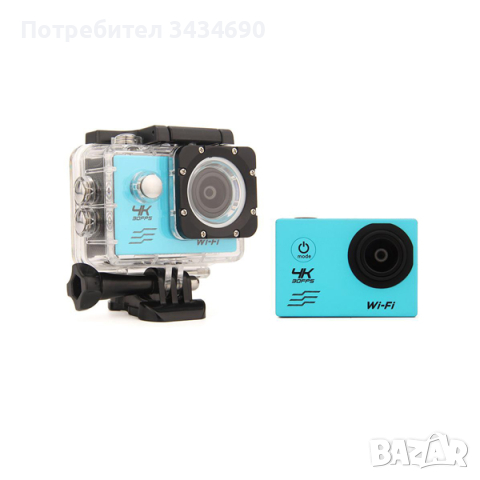 Спортна камера WIFI Ultra HD 4K водоустойчива 30 метра 170 градуса / SPK020 /, снимка 9 - Камери - 44512898