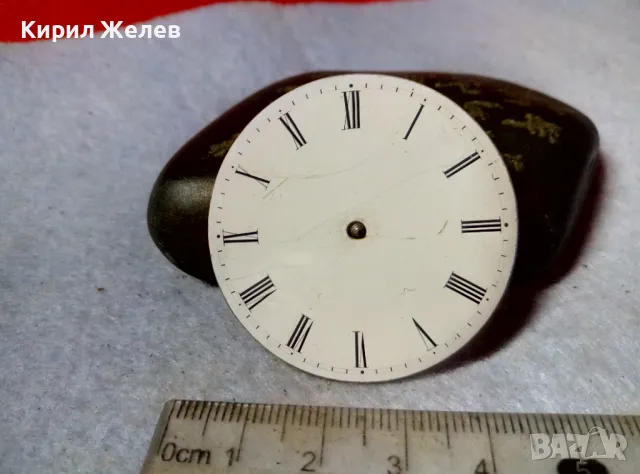 МЕХАНИЗЪМ от СТАР ШВЕЙЦАРСКИ ДЖОБЕН ЧАСОВНИК с ПОРЦЕЛАНОВ РИМСКИ ЦИФЕРБЛАТ За КОЛЕКЦИЯ РЕМОНТ 49627, снимка 8 - Антикварни и старинни предмети - 48633428