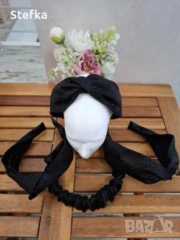 Диадеми от цветен деним, снимка 10 - Аксесоари за коса - 49434108