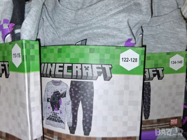р-р 110-116;122-128;134-140 MINECRAFT Детска пижама , снимка 3 - Детски пижами - 51586721