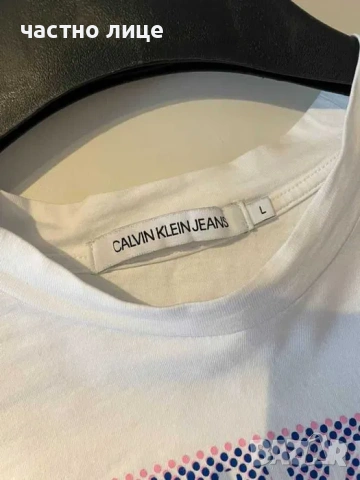 Оригинална и НОВА дамска тениска Calvin Klein Jeans, снимка 8 - Тениски - 54229995