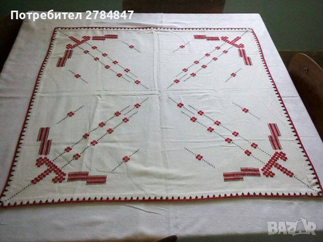 Каре с ръчна бродерия на панама , снимка 8 - Покривки за маси - 37603765