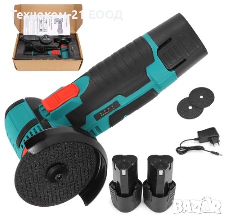Мини акумулаторен ъглошлайф 12V и 2 батерии