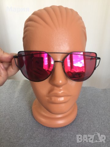 НОВИ Дамски Слунчеви Очила Модерни Огледални Черни Червени Розови Лилави Оранжеви, снимка 11 - Слънчеви и диоптрични очила - 44447899