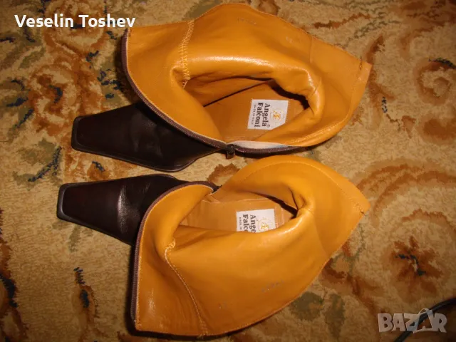 Дамски боти полуботушки  италиански, снимка 4 - Дамски боти - 49880506