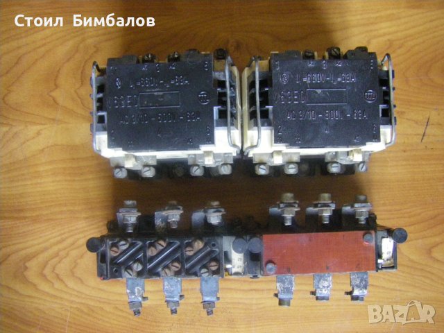 Чешки контактори V63EO - 660В/63А с термични защити РТБ-2/45-63А, снимка 2 - Други машини и части - 42811057