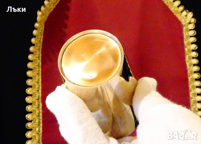 Бронзова чаша за вино Тадж Махал,цветя,250 мл. , снимка 8 - Антикварни и старинни предмети - 31152630