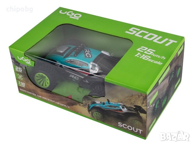 Радиоуправляема играчка, uGo RC car, scout 1:16 25km/h, снимка 6 - Електрически играчки - 38420806