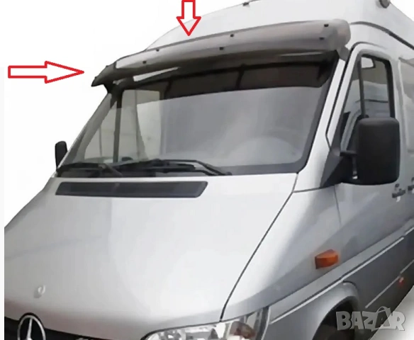 Козирка Сенник за Мерцедес Mercedes Sprinter 1995-2005 + крепеж и стойка