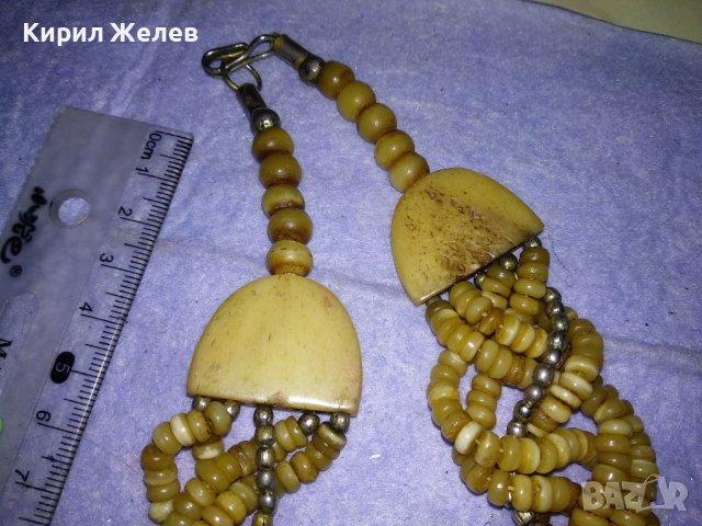 ОГЪРЛИЦА от РОГ / КАМИЛСКА КОСТ МАЙСТОРСКА РЪЧНА ЕТНО СТИЛ ИЗРАБОТКА МЪНИСТЕНА 32795, снимка 13 - Колиета, медальони, синджири - 39201808