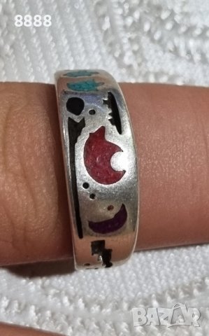 Винтидж сребърен пръстен , снимка 3 - Пръстени - 44500747